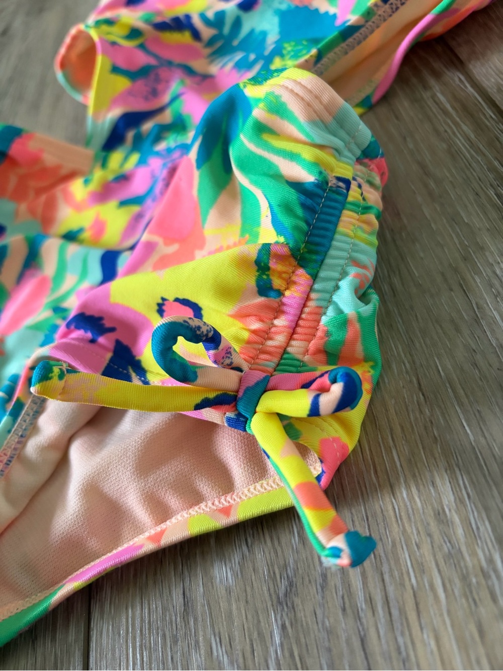 Cat & Jack Girls Floral Cutout One-Piece Swimsuit - Picture 2 of 6